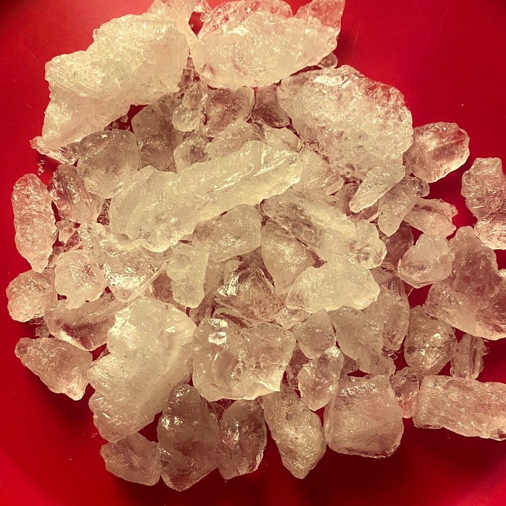 Alum Stone (10oz) Includes clear glass jar w/metal lid.
